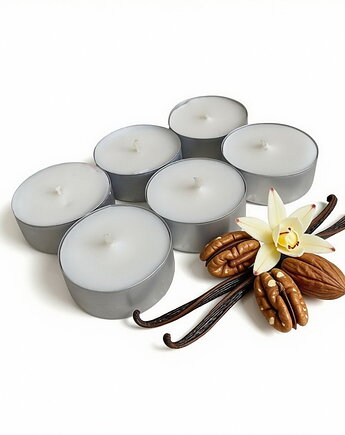Bourbon Vanilla 6 szt./ tealight 85g- wosk sojowy (dostępne inne zapachy), Coccola JEWELLERY