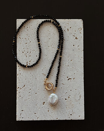 Naszyjnik Onyks z perłą, Chmolowska Jewellery
