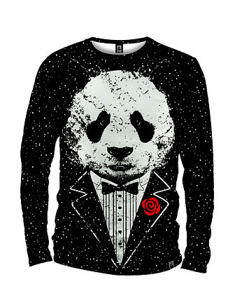 Koszulka Longsleeve Męska DR.CROW Panda Godfather, DrCrow