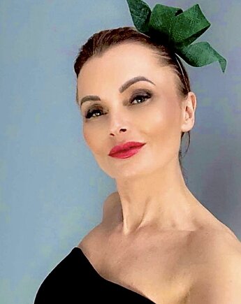 Fascynator ENZO czarny / inne kolory, MONIKA SAXTON LUXURIOUS MILLINERY