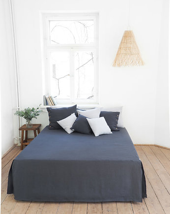 Lambrekin Classic CHARCOAL, so linen!