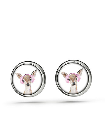 Kolczyki sztyfty - Sarenka - mini, yenoo