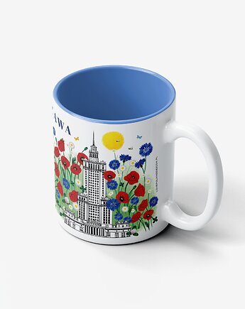 Kubek Ceramiczny Warszawa Pałac Kultury Łąka, LOVE POLAND DESIGN