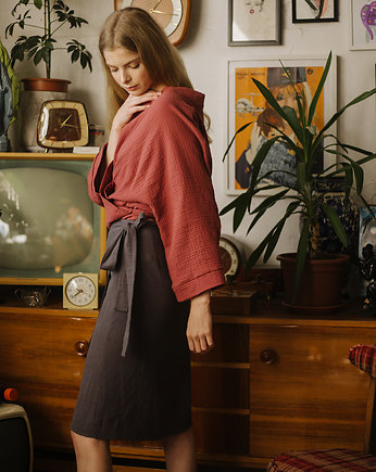 Cami wrap midi skirt, REHEMA