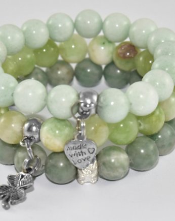 Bransoletka Kamień naturalny  Jadeit, Lacasilla
