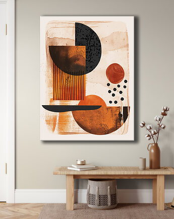 Geometria natury - Obraz na płótnie - Druk Blejtrama, Minimalizm, Loft #137, Black Sapphire Art