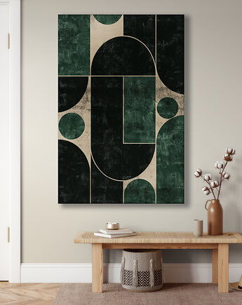 Geometria natury - Obraz na płótnie - Druk Blejtrama, Minimalizm, Loft #8, Black Sapphire Art