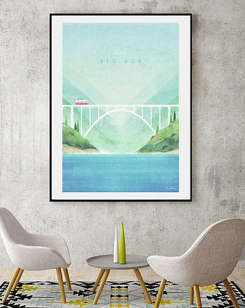 Big Sur - vintage plakat 50x70 cm, minimalmill