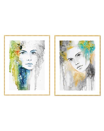 Kobiety, twarze, komplet 2 plakatów autorskich 50/70 cm, Galeriai