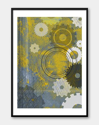 Plakat industrialny - Industrial no. 9 - z serii INDUSTRIAL, Pracownia Och Art