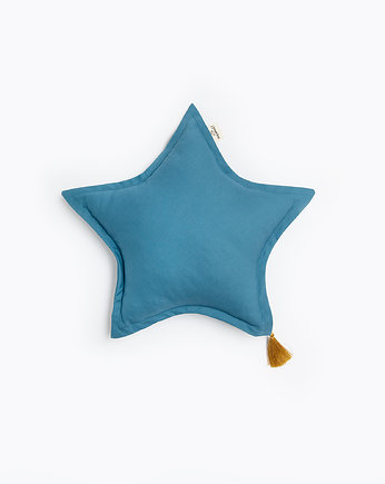 Poduszka gwiazdka niebieska, OSOBY - Prezent dla noworodka