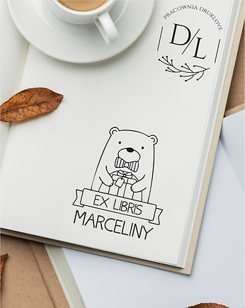 Stempel Ex Libris Exlibris personalizowany Misio 2, DrukLove