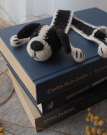 Zakładka do Książki Czarno-Biały Piesek, wernika