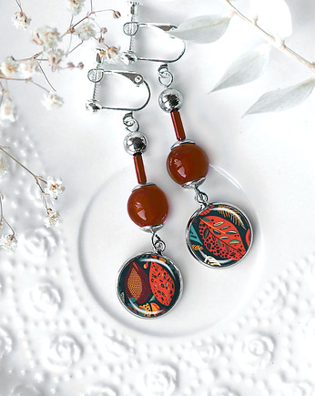 JESIENNA RAPSODIA - długie artystyczne ręcznie robione i wygodne z regulacją, Chodelska Art Studio