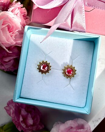 Kolczyki słoneczka, Frant Art Jewellery