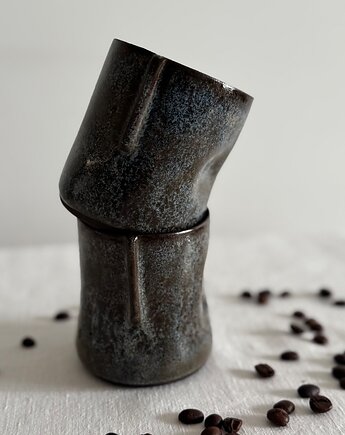Czarka HugMe Czarny Granit Ceramika 250ml, bien.ceramics