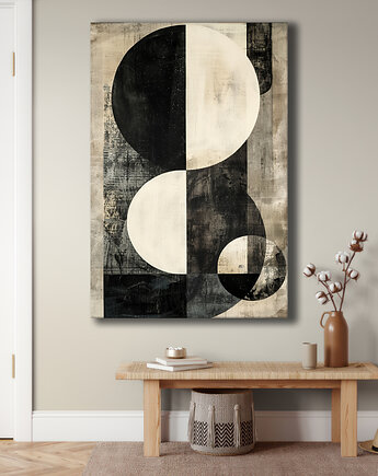 Geometria natury - Obraz na płótnie - Druk Blejtrama, Minimalizm, Loft #109, Black Sapphire Art