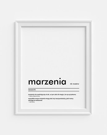 Plakat - Marzenia 50x70, lemonducky