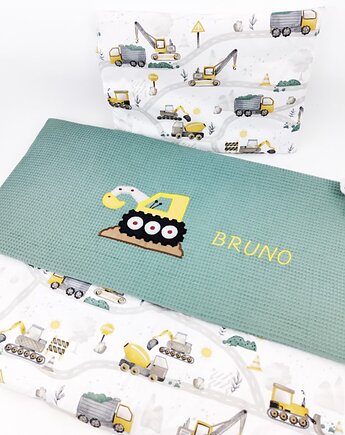 Wyprawka przedszkolaka, pościel z koparką, Enitka Sweet Baby Room