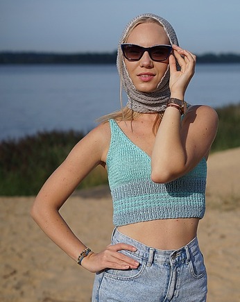 Bawełniany crop Top, MonDu