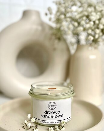 DRZEWO SANDAŁOWE świeca sojowa 235 ml, iSkierka Manufaktura Świec