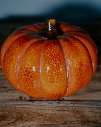 Ceramiczna dynia dekoracyjna - jesień i Halloween, Lillys Stories