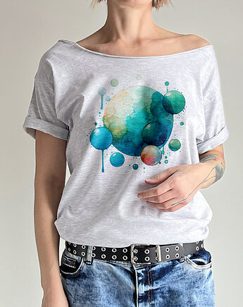 Banieczki zielone Szary Oversize, ONE MUG A DAY