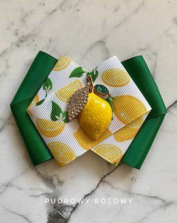Brosza z Cytryną Kolekcja Limitowana  FRUIT Nowość, Pudrowy Różowy