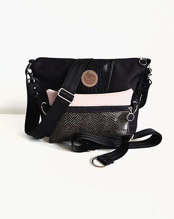 TOREBKA MODUŁOWA 4W1 Czarna & Lakier #1, Tasha handmade