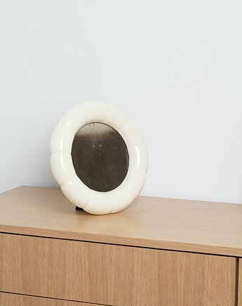 Porcelanowa ramka dekoracyjna, włoski design, lata 70, produkcja: Włochy, Przetwory design