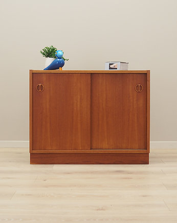 Szafka tekowa, duński design, lata 70, produkcja: Dania, Przetwory design