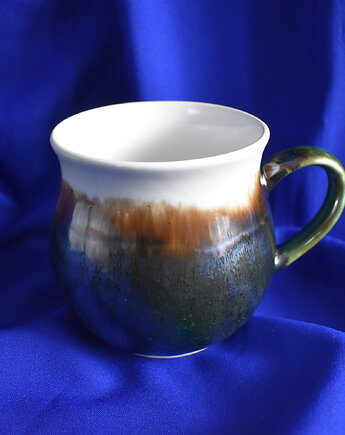 Kubek ceramiczny leśny 4, Kobaltowa Sroka