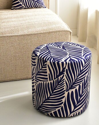 Puf Ring Leaves Blue, GreyHorse design