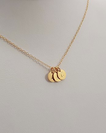 Personalizowany naszyjnik trzy kółka kółeczka, ZaNa Design