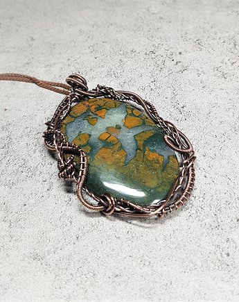 Duży agat z kryształem M146, JanArt