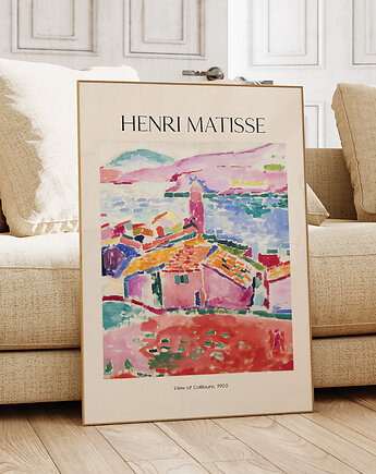 Plakat Reprodukcja Henri Matisse - Krajobraz  Collioure, OSOBY - Prezent dla emeryta