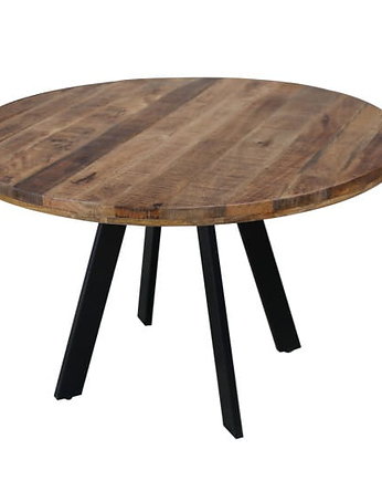 Stół jadalniany Iron naturalny drewno mango 120cm, OKAZJE - Prezenty na 18