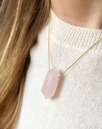 Naszyjnik z kwarcem różowym, THE SILVER STORY