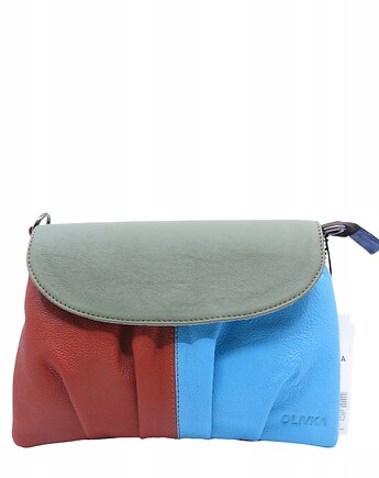 Kopertówka skórzana unikatowa torebka damska handmade upcycling OLIVKA, Olivka Warsaw