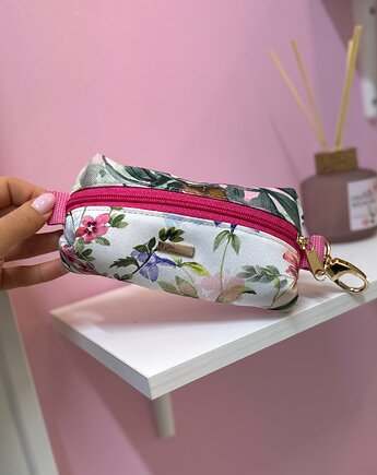 Kosmetyczka damska saszetka dopinana kwiaty, paulilin.style