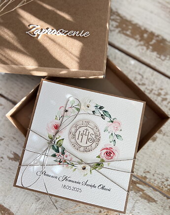 Najpiękniejsze zaproszenia handmade komunijne, na komunię dla chłopca, dziewc, sorte
