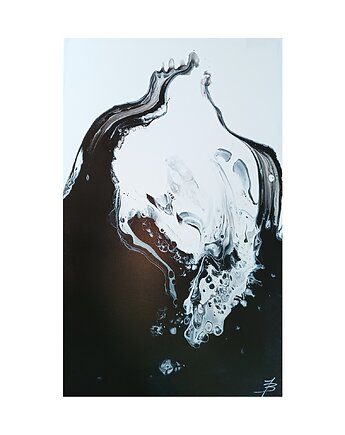 DROWNING 50x80 abstrakcja obraz, Joanna Bilska