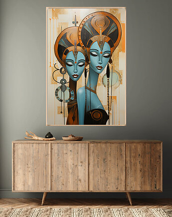 Oblicza Innych Wymiarów - Plakat - Druk - Abstrakcja, Surrealizm, Loft #22, Black Sapphire Art
