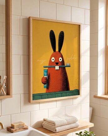 Plakat myję żabki 40x50, polkastudio