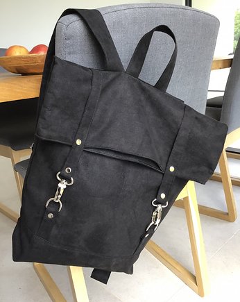 Plecak  włóczykija - czarny, PRACOWNIA 166