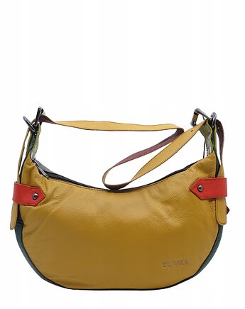 Torebka damska skórzana na ramię modna regulowany pasek zero waste OLIVKA, Olivka Warsaw