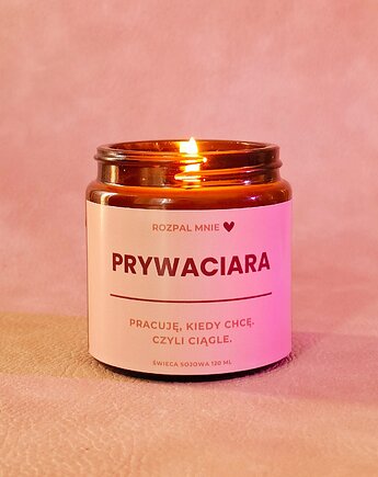 Świeca sojowa PRYWACIARA, SOy