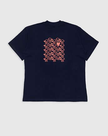 T-shirt Friendsheep  w kolorze granatowym, Woolish