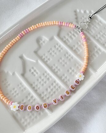 Charms do telefonu  GOOD VIBES peach, NOMAD