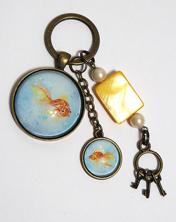 Breloczek - Złota rybka, kluczyki, yenoo